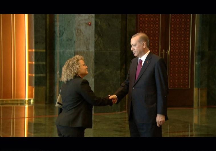 Turkish President Erdogan with Shani Cooper.