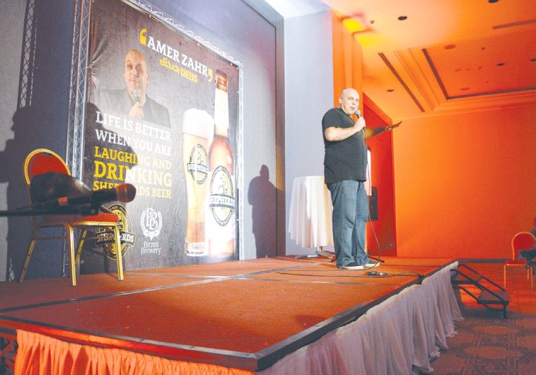 AMERICAN-PALESTINIAN COMEDIAN Amer Zahr performs at the Movenpick Hotel in Ramallah on Sunday.