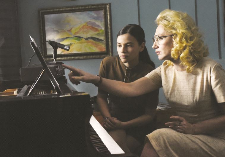 Les deux actrices principales lors du tournage à Jérusalem