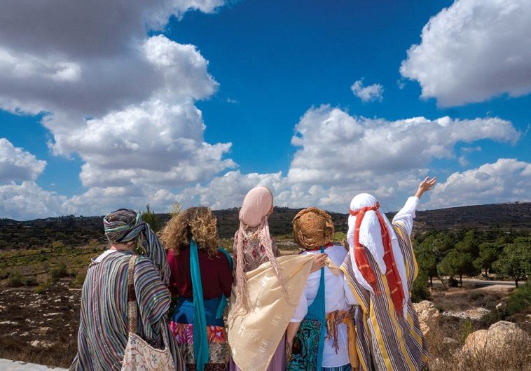 The Women’s Performance Community of Jerusalem co-founders in biblical dress