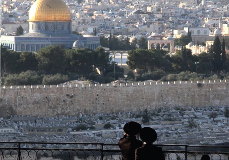Looking out on the Temple Mount