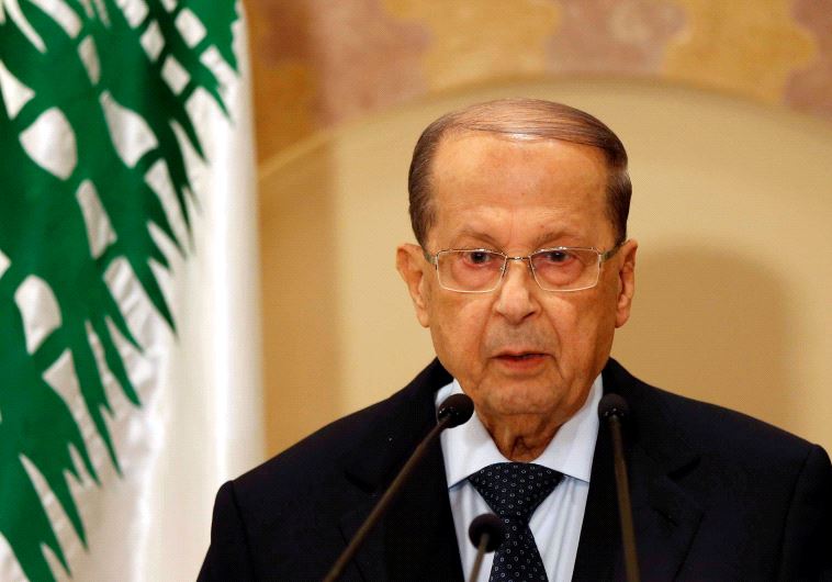 Christian politician and FPM founder Michel Aoun talks during a news conference in Beirut, Lebanon October 20, 2016