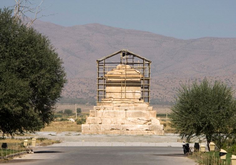 The tomb of Cyrus the Great, a revered King of the Persian Empire, is seen at Pasargadae outside Shiraz, south of Tehran, September 24, 2007