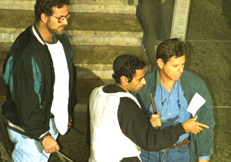 Yigal Amir reenacts the murder at Malchei Israel Square, that was later renamed Rabin Square