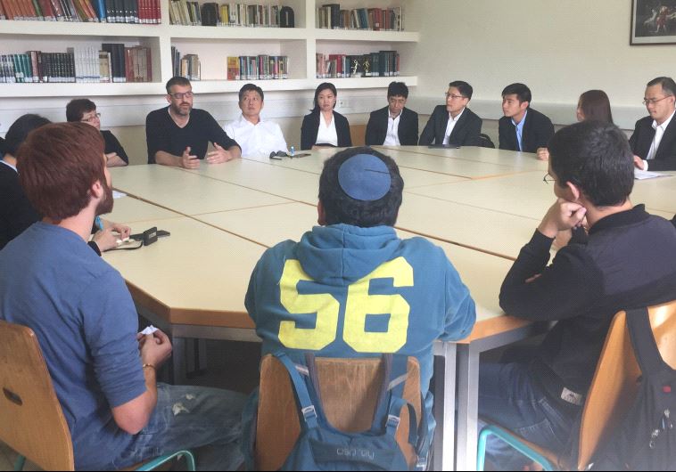 Singapore Education Minister Ng Chee Meng visits the Israel Arts and Sciences Academy in Jerusalem