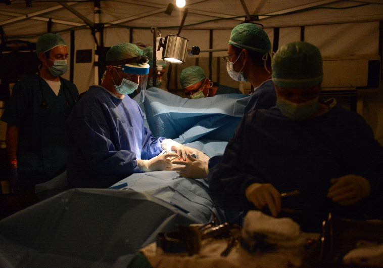 Israeli field hospital.