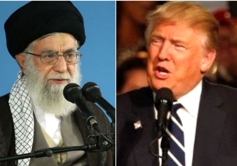  Iran’s supreme leader Ali Khamenei and Donald Trump