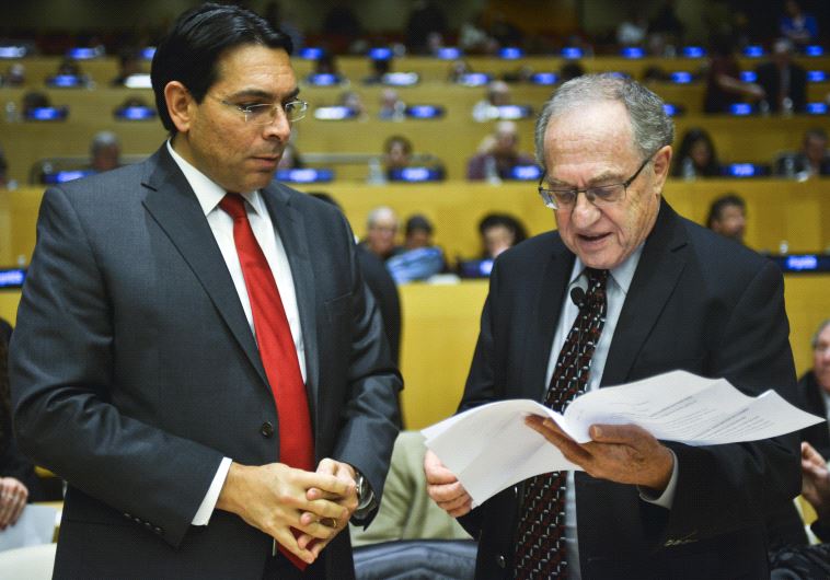 Danny Danon and Alan Dershowitz 
