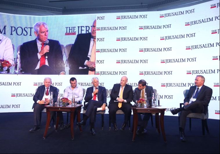 The Jerusalem Post Diplomatic Conference Economic panel brought together EU Ambassador Lars Faaborg-Andersen with Chairman of the board of Bank Hapoalim Yair Seroussi, Director of Noble Energy Israel Binyamin A.Zomer, head of the Foreign Trade Administration at the Israeli Ministry of Economy Ohad C