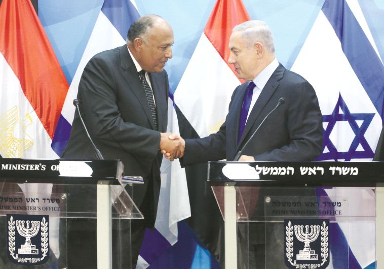 Rencontre entre le Premier ministre israélien et Sameh Shoukry, en juillet à Jérusalem