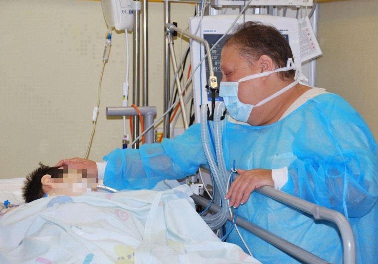 Almog Grabli, heart recipient, at Schneider Medical Center