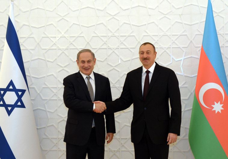 Netanyahu with Azerbaijan President Ilham Heydar Oghlu Aliyev