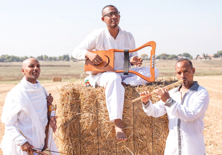 ETHIOPIAN-BORN Solomon Kehati (left) together with the other member of the Adyabo quintet.