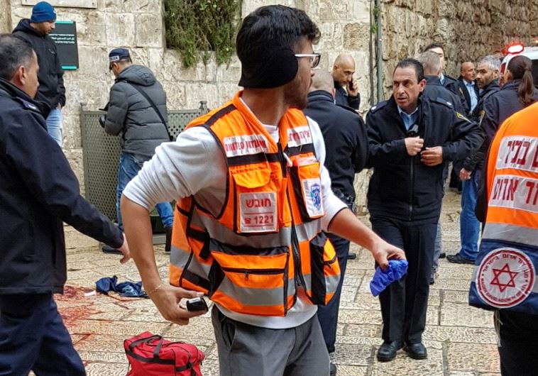 Scene of a stabbing attack at Lion's Gate.