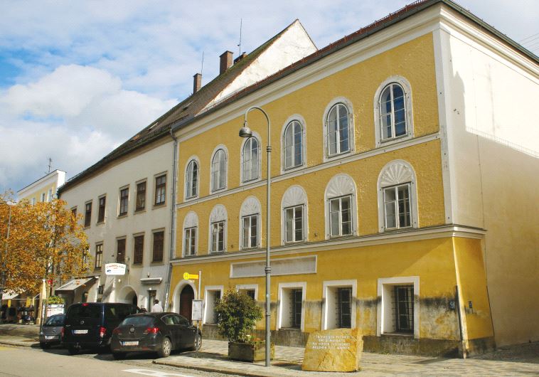 The house in which Adolf Hitler was born is seen in Braunau am Inn, Austria, in October