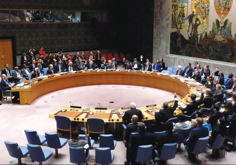 THE UNITED NATIONS Security Council votes in October on a draft resolution demanding an immediate end to air strikes on the Syrian city of Aleppo.