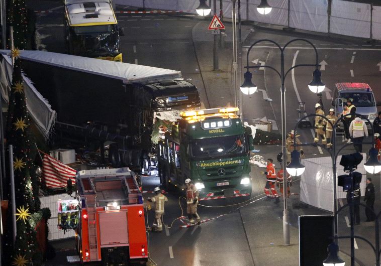 Scene of terror attack in Berlin, Dec. 12, 16
