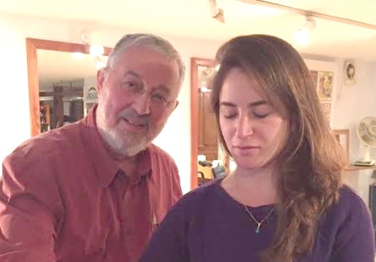 Antony Ordman with receptionist Sarah Zohar, whose mother, Nurit, was one of the hairdressers when the salon was still known as Roots
