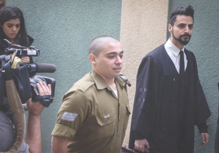 SGT. ELOR AZARIA appears in the Jaffa Military Court in November.