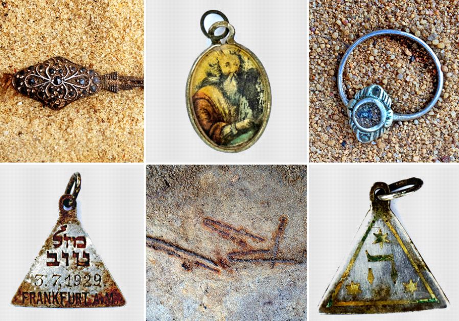 Jewellery unearthed by archaeologists at Sobibor that was likely removed by Nazi gas chamber victims‏