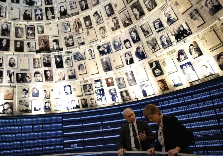 OUTGOING US AMBASSADOR to the United Nations Samantha Power (right) visits the Hall of Names at Yad Vashem's Holocaust History Museum in Jerusalem last February
