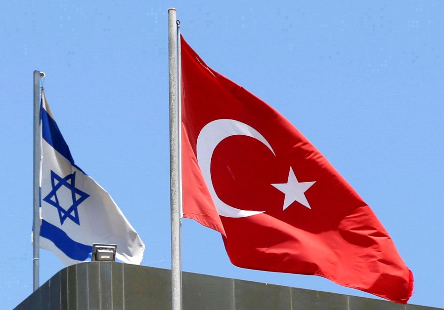 Israeli and Turkish flags