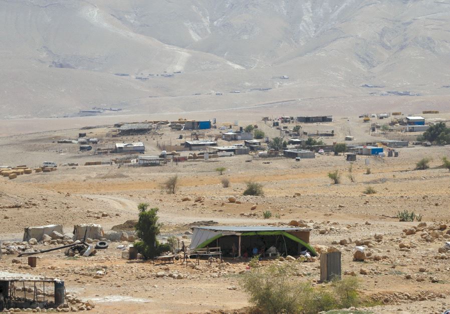 A PALESTINIAN Beduin village near Jericho. Disputes over land in the West Bank often end up decided by a military-run administration.