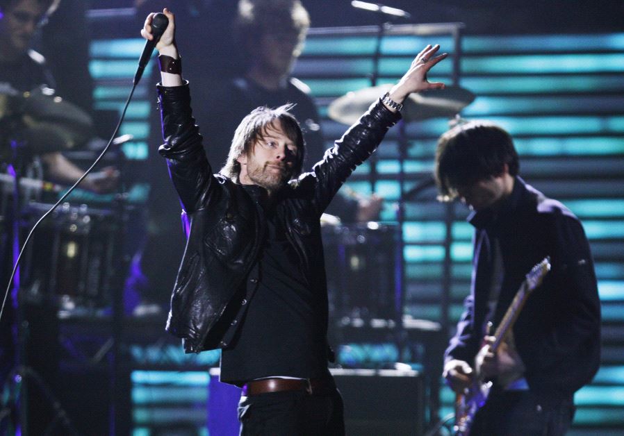 Lead singer Thom Yorke performs with his band Radiohead at the 51st annual Grammy Awards in Los Angeles February 8, 2009
