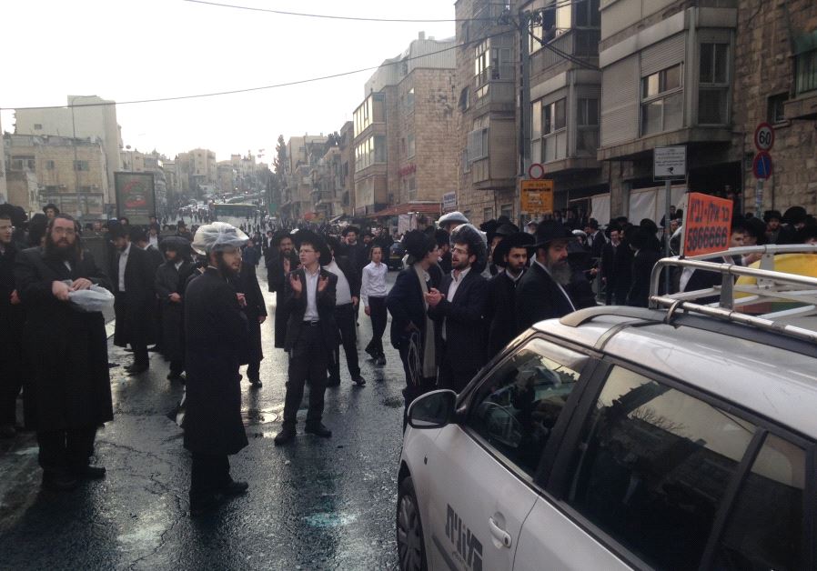 Haredi protest in Jerusalem