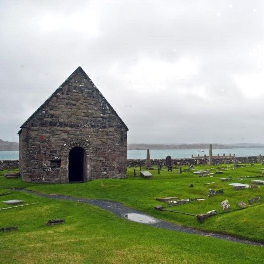 A chapel in Iona, Scotland