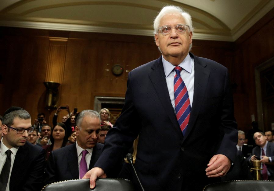 David Friedman arrives at a Senate Foreign Relations Committee hearing on his nomination of to be US ambassador to Israel