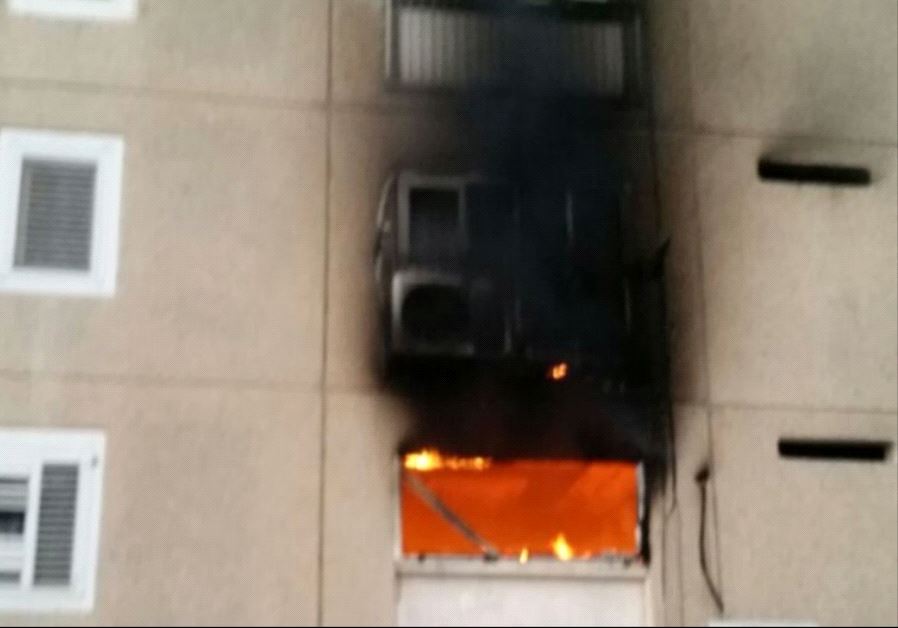 Apartment fire in Dimona