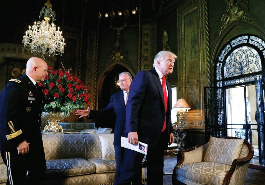 US PRESIDENT Donald Trump meets H.R. McMaster, his new choice for national security adviser.