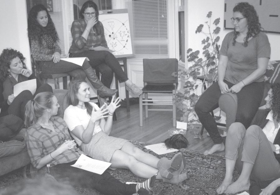 WOMEN PARTICIPATE in their first At the Well Circle meeting in October 2015. 