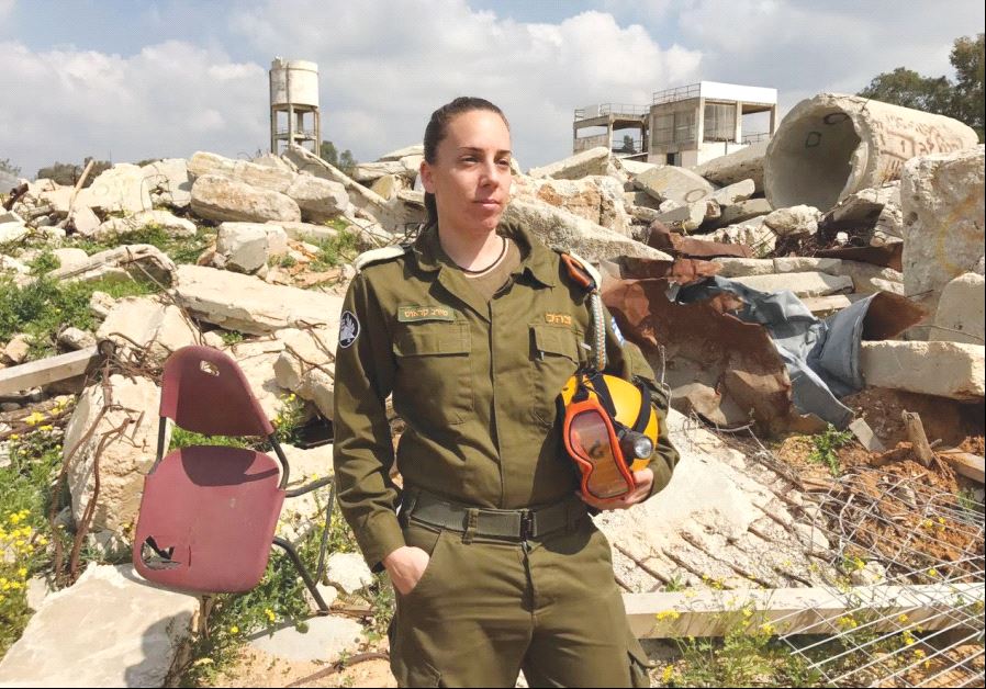 MAJ. MEIRAV KRAUS (left), search and rescue basic-training commander.