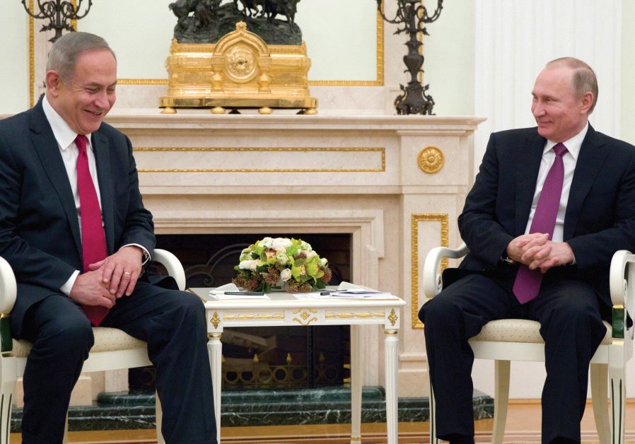 Benjamin Netanyahu and Vladimir Putin discuss Iranian involvement in Syria
