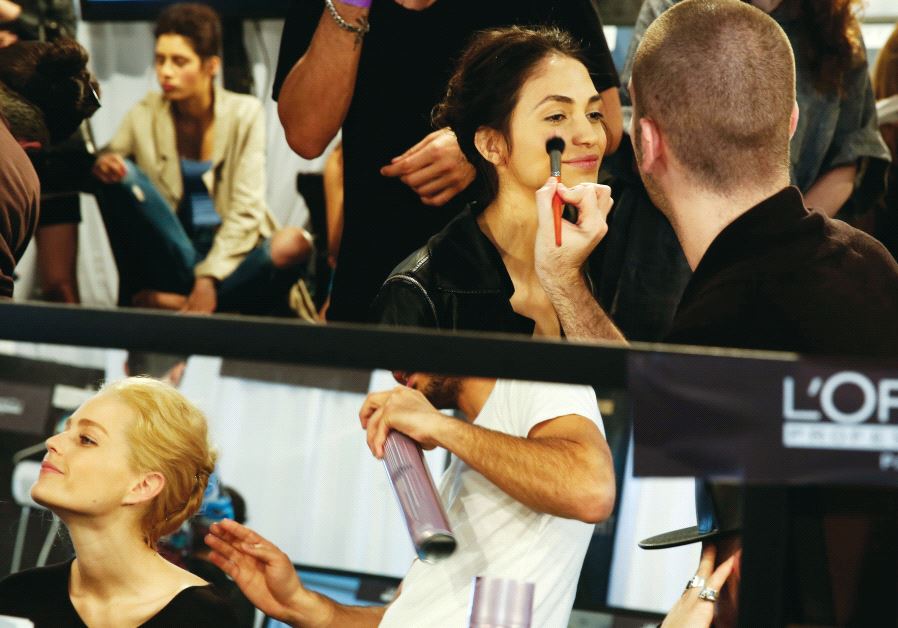 Behind the scenes at a fashion show