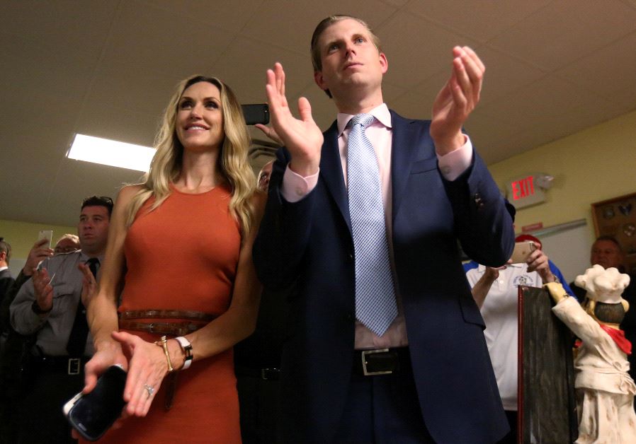 Eric Trump and his wife Lara Yunaska