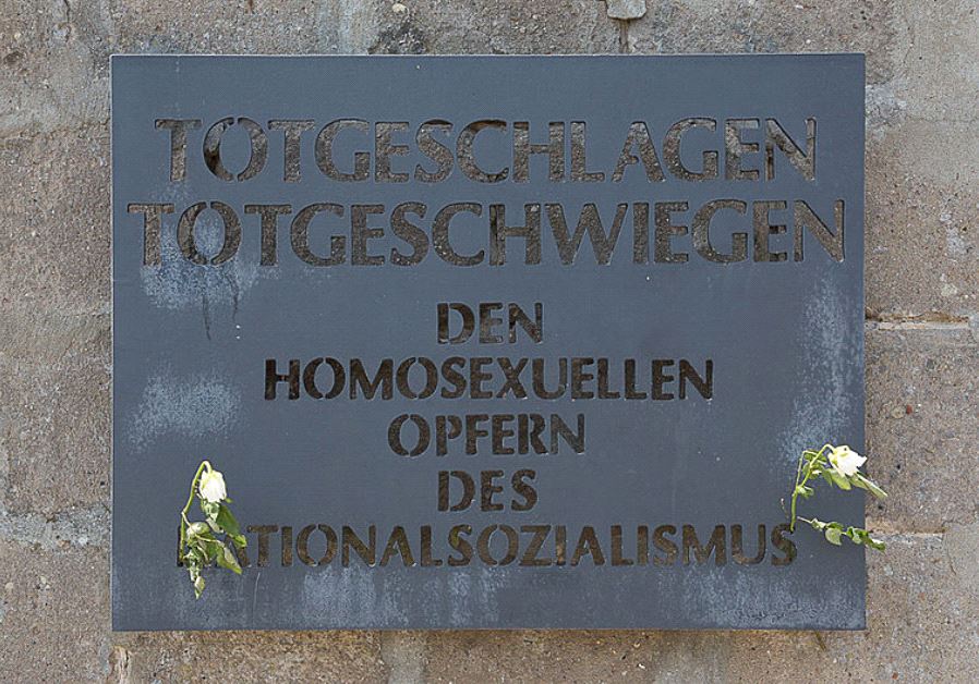 Memorial plaque at Sachsenhausen Concentration Camp