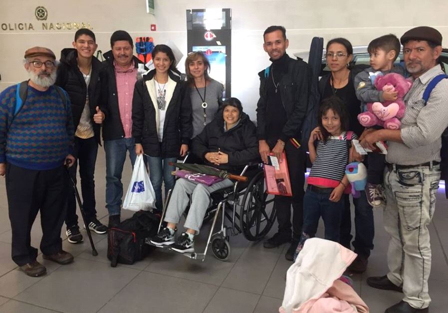 Venezuelan converts in the Bogota airport on their way to Israel.