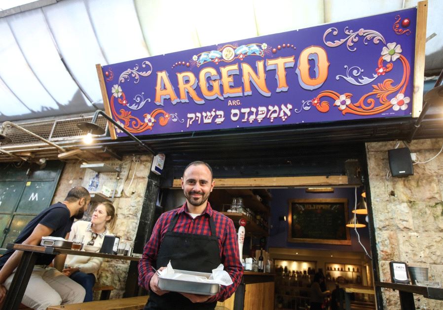 Lucas Zitrinovich in front of Argento, which specializes in empanadas