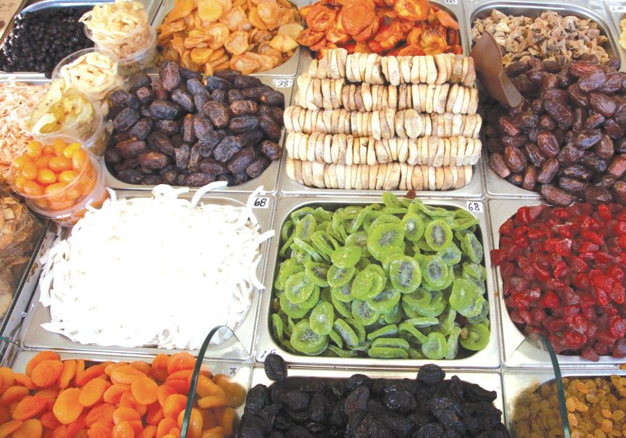 Dried fruits at the Mahane Yehuda shuk