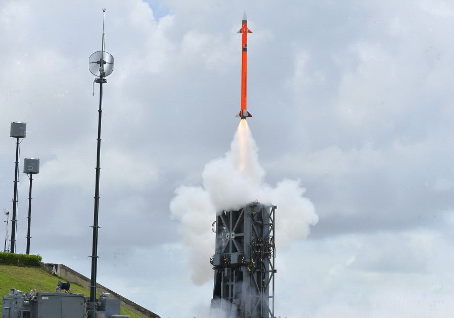  IAI's MRSAM missle during a test in June 2016