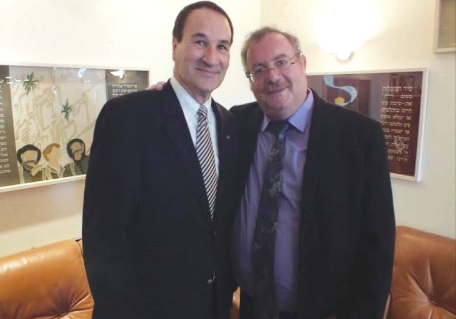 Tal Brody meets with Bar-Ilan University president Prof. Daniel Hershkowitz