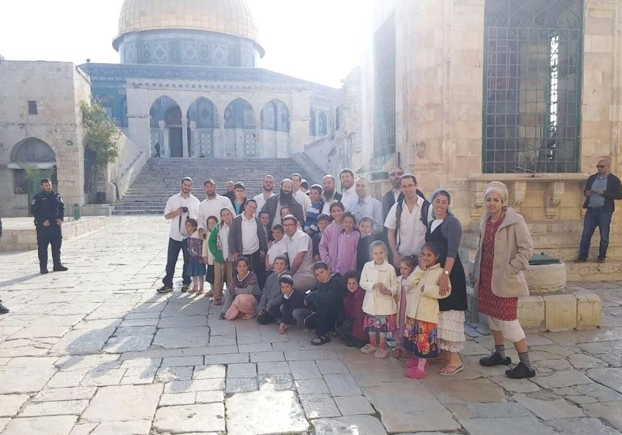 A GROUP of residents from Har Bracha south of Nablus in the West Bank visit the Temple Mount on Sunday