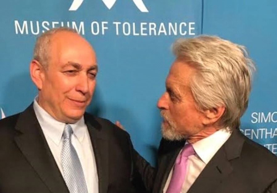 CHEMI PERES with Michael Douglas.