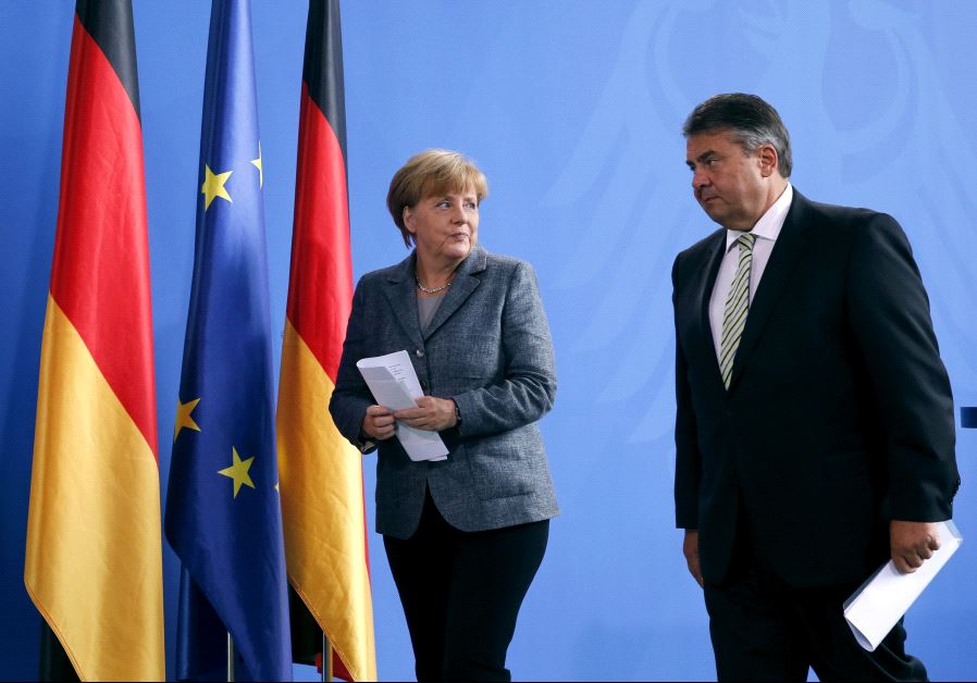 Angela Merkel and Sigmar Gabriel.