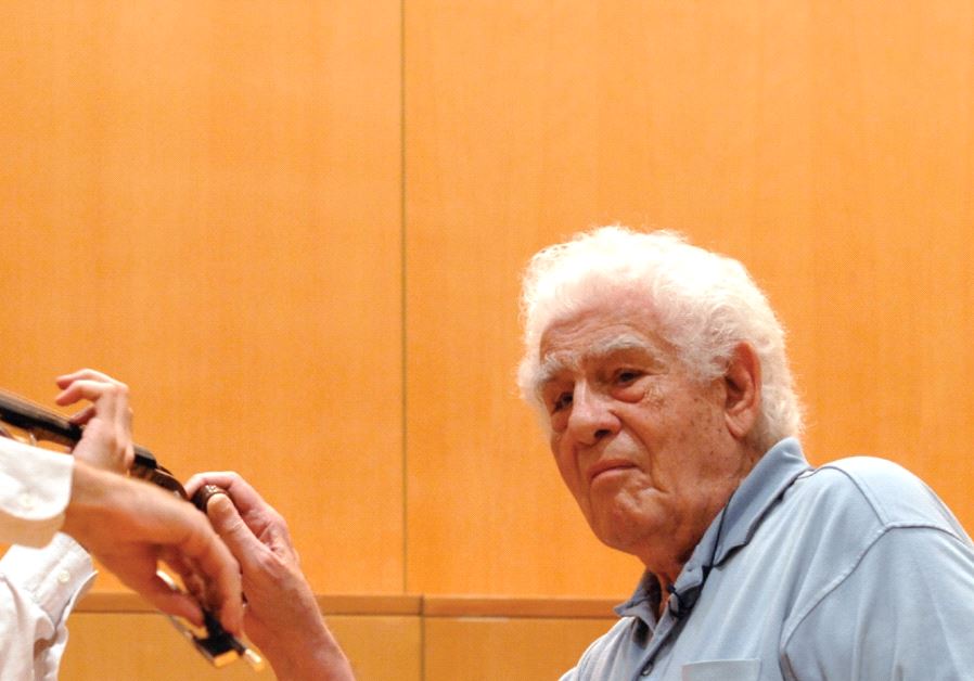 RENOWNED ISRAELI violinist Haim Taub teaching a 2011 Keshet Eilon master class