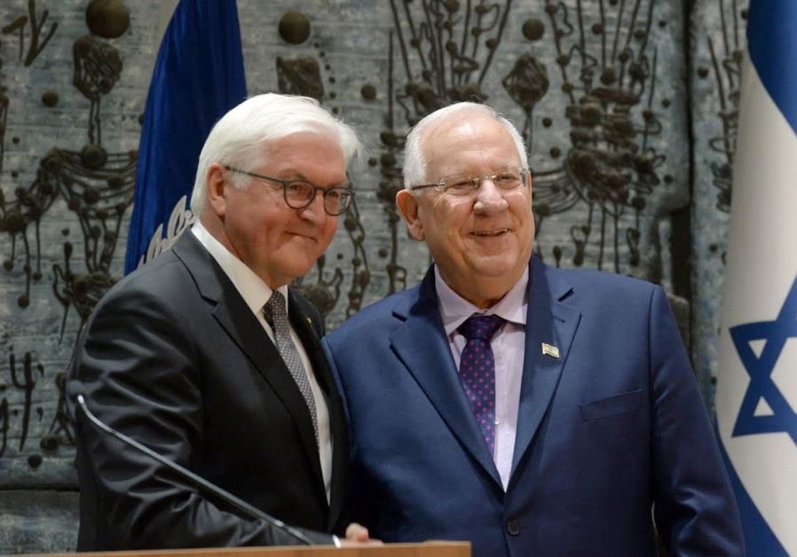 German President Frank-Walter Steinmeier meeting with Israeli President Reuven Rivlin