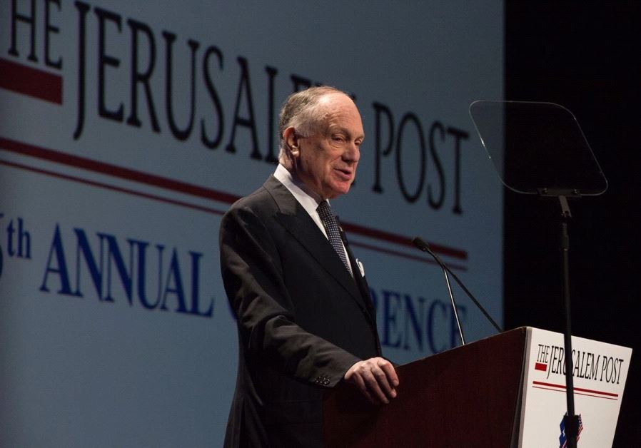 Ronald S. Lauder at the 2017 JPost Annual Conference .